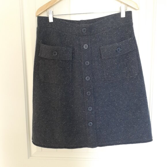 NEW Sundance Home Front Lambswool Blend Tweed Skirt Blue Size M - Picture 11 of 11